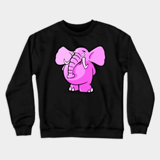 Pink elephant Crewneck Sweatshirt